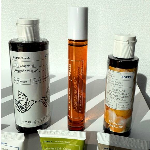 Korres Skincare Minis lot: 10 Luxury Plant based Perfume Natural Greek $175 MSRP - Picture 3 of 7